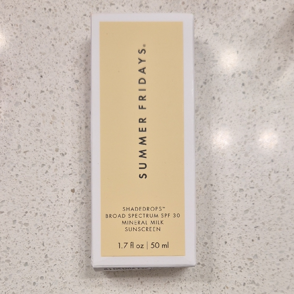 Summer Fridays SPF 30 Mineral Milk Sunscreen - Yellow & White